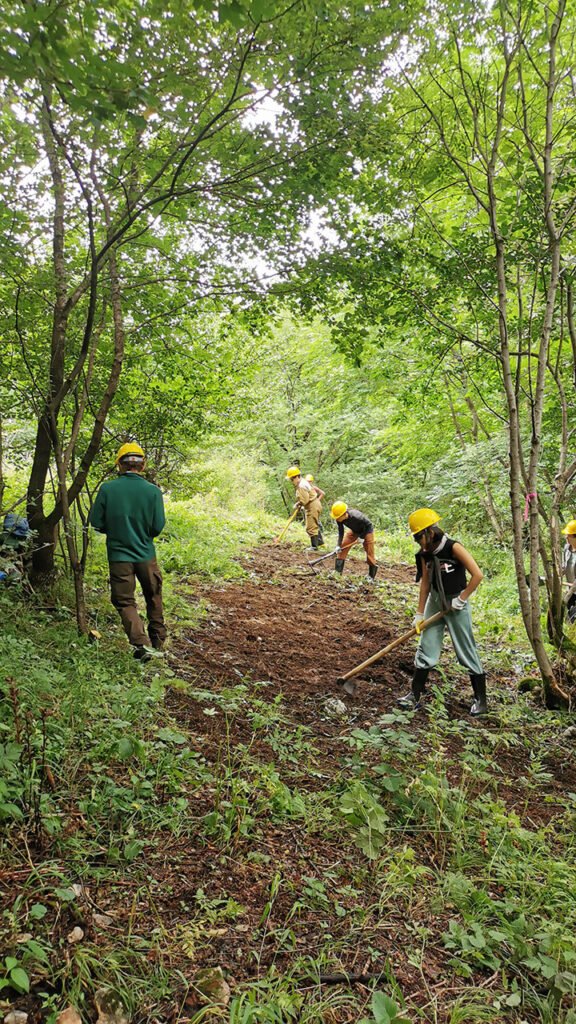 Trailbuilding in collaboration with TransCaucasian Trail