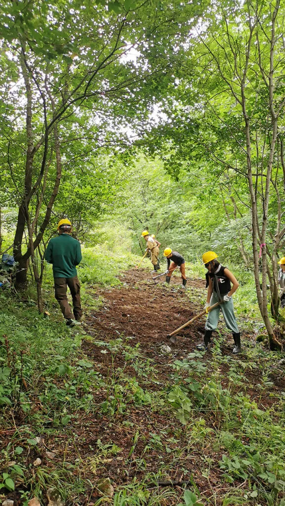 Trailbuilding in collaboration with TransCaucasian Trail Trailbuilding in collaboration with TransCaucasian Trail