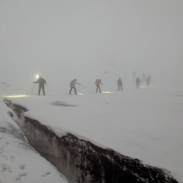 5,054 metres. And everyone made it to the top. 🏔️ Yesterday, we summited Mount Kazbek 🇬🇪 with our friends from Estonia 🇪